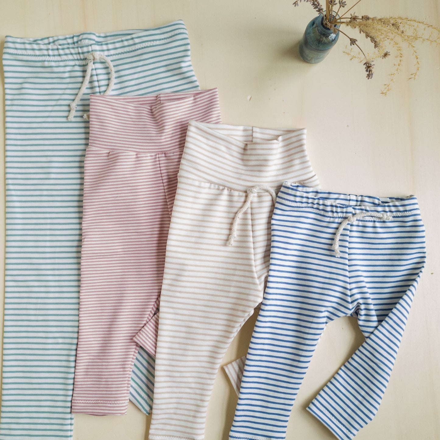 Leggings Stripes jeansblau / weiß