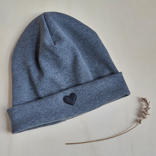 Beanie - Schwarzes Herz