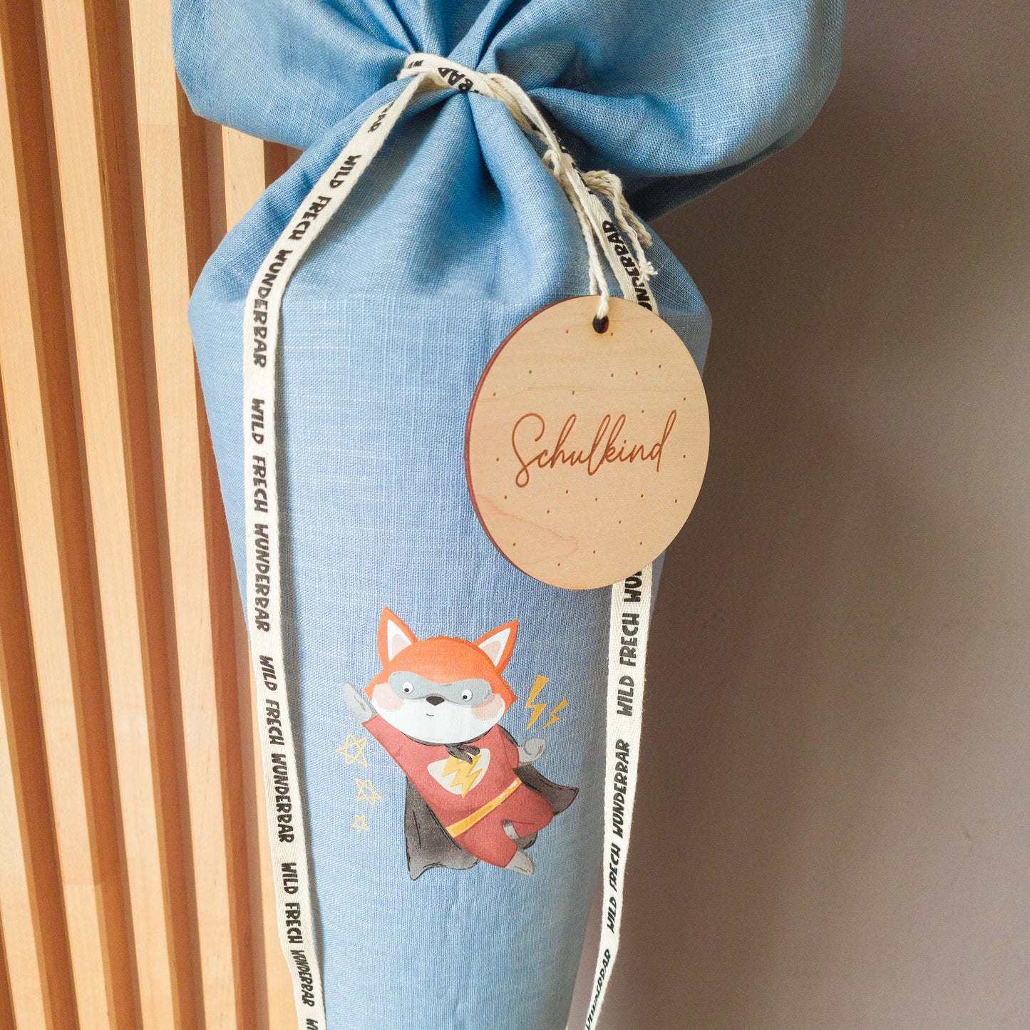 Schultüte Superhelden-Fuchs (personalisiert)