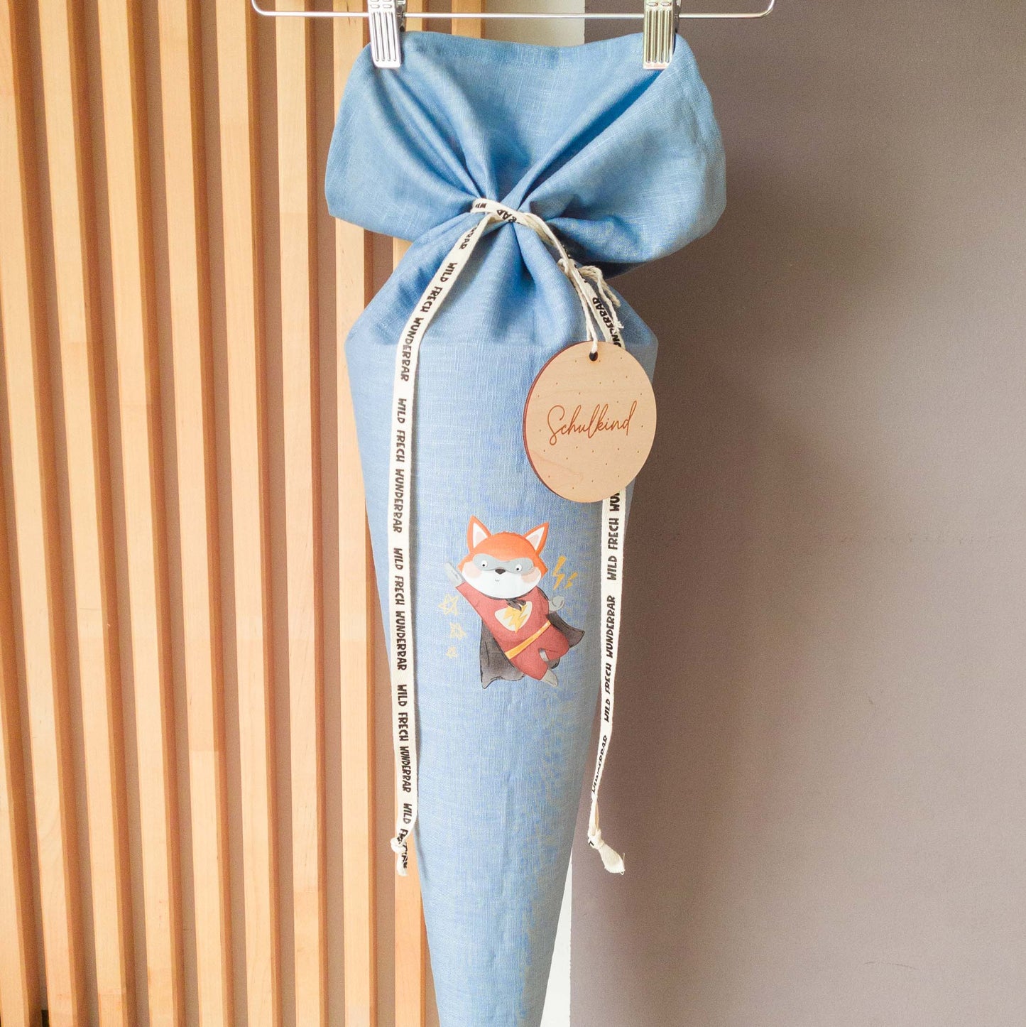 Schultüte Superhelden-Fuchs (personalisiert)