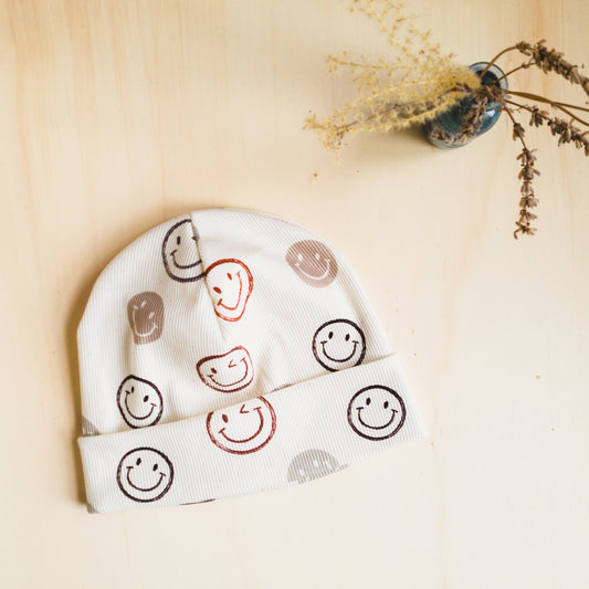 Frühlings-Beanie Smiley