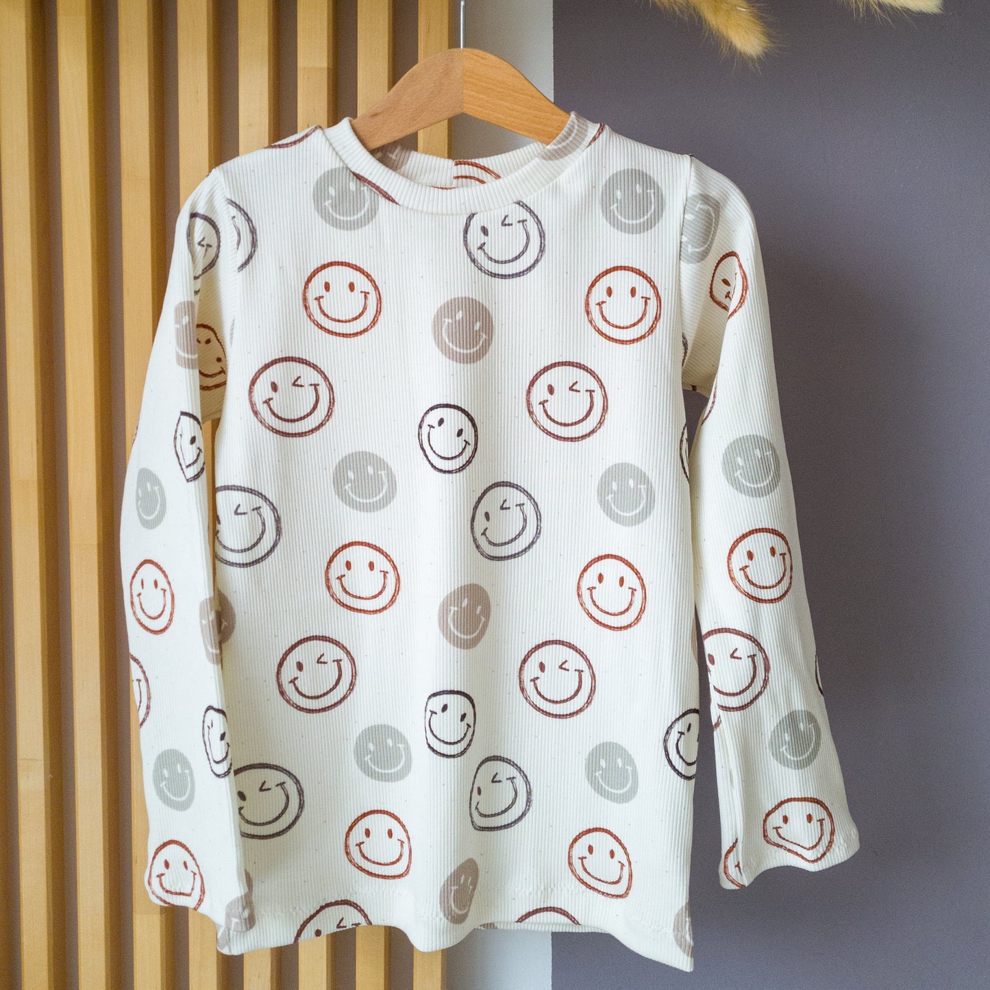 Shirt Smiley lang- oder kurzarm