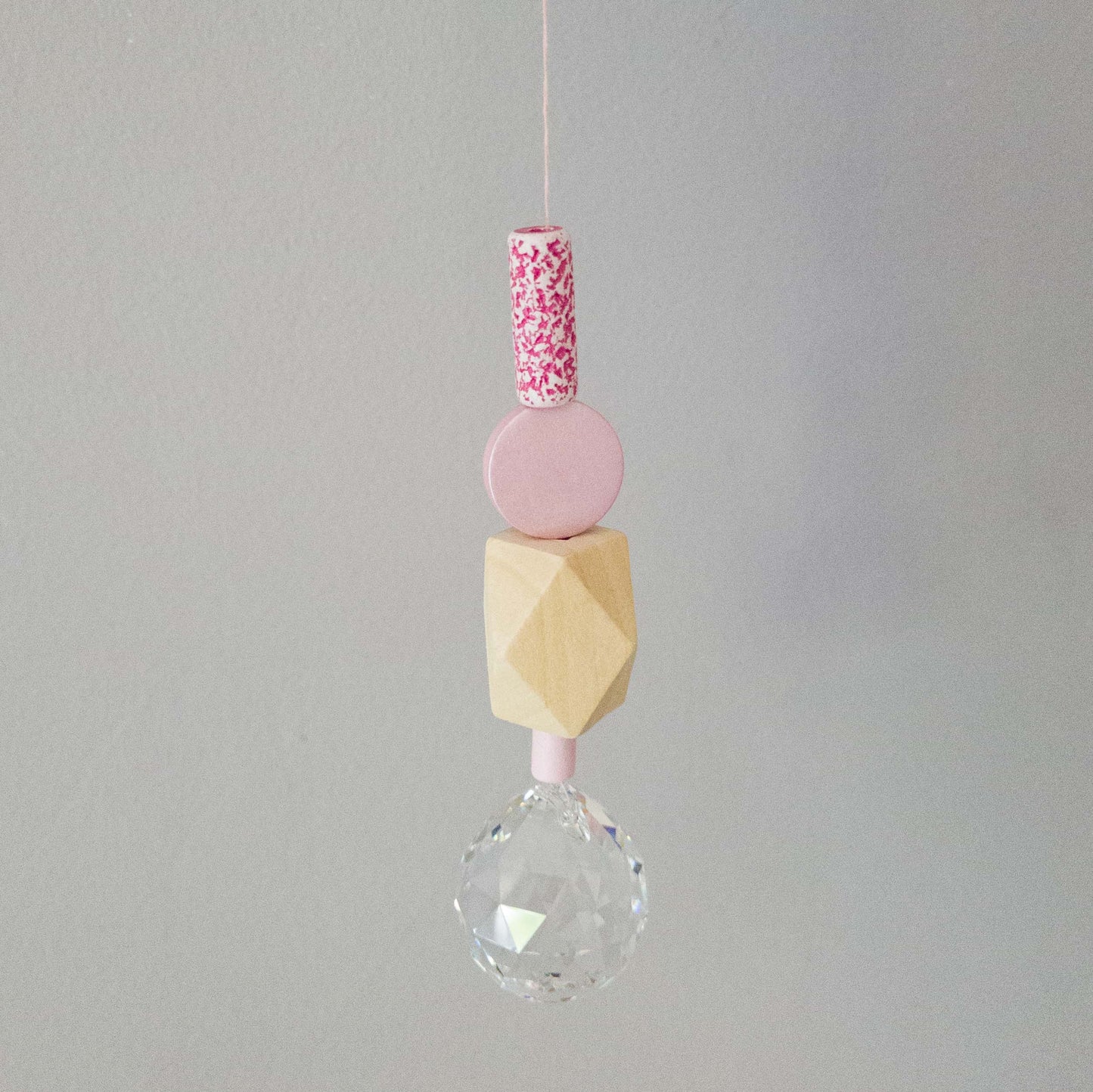 Suncatcher / Sonnenfänger rosa-natur