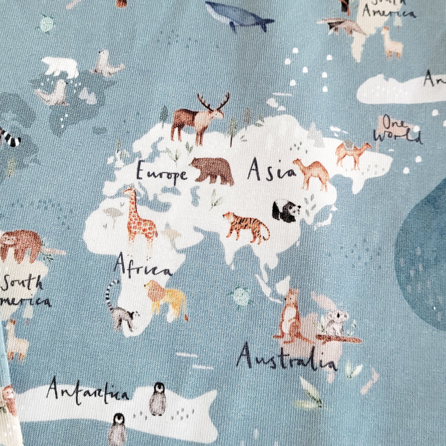 Set Weltkarte: Shirt und Leggings