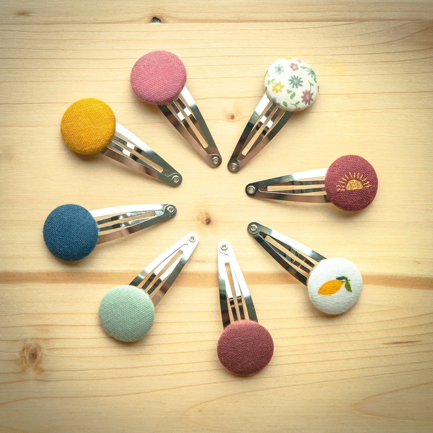 Haarspangen senfgelb - 2er Set