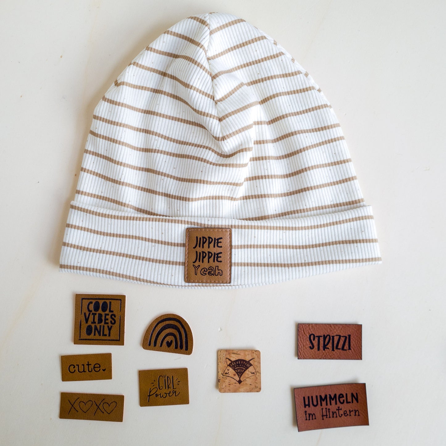 Frühlings-Beanie Stripes