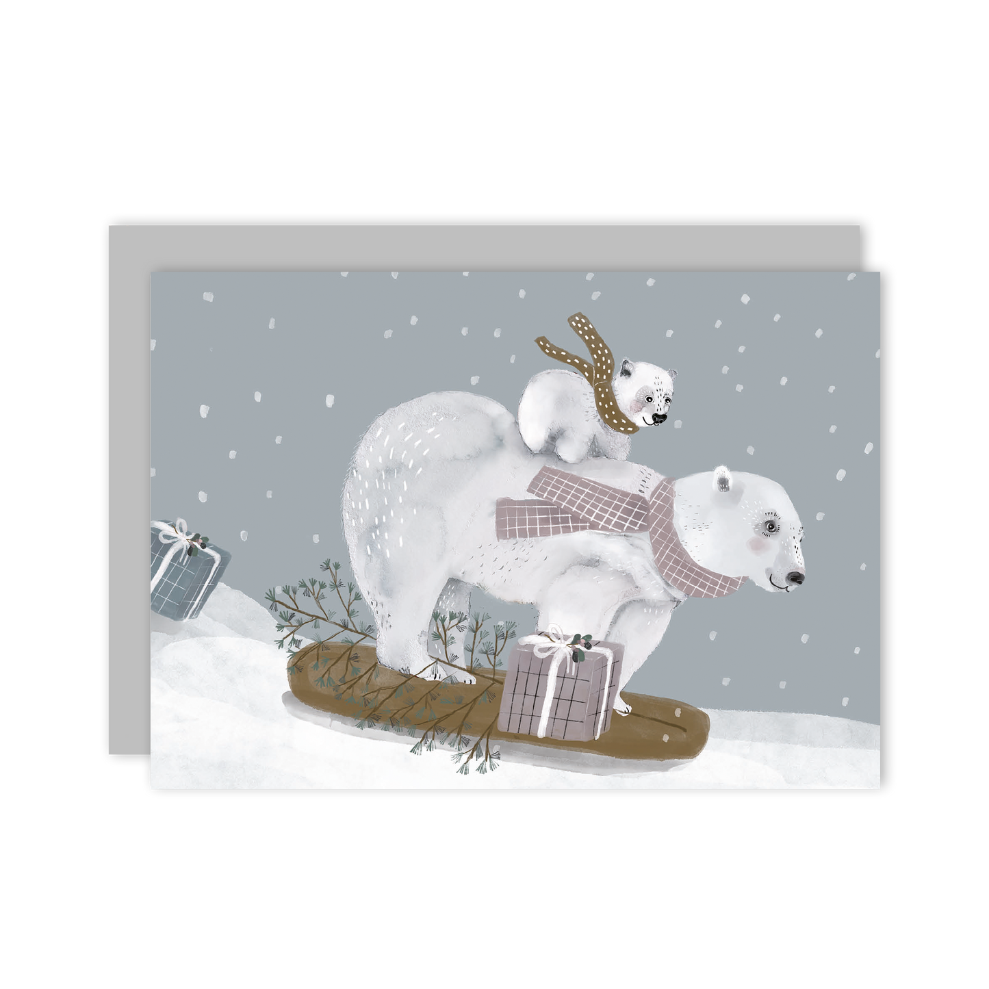 Postkarte Eisbären