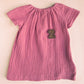 Geburtstags-Kleid rosa aus Bio-Baumwolle / Musselin